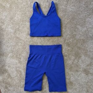 Biker Shorts Workout Set